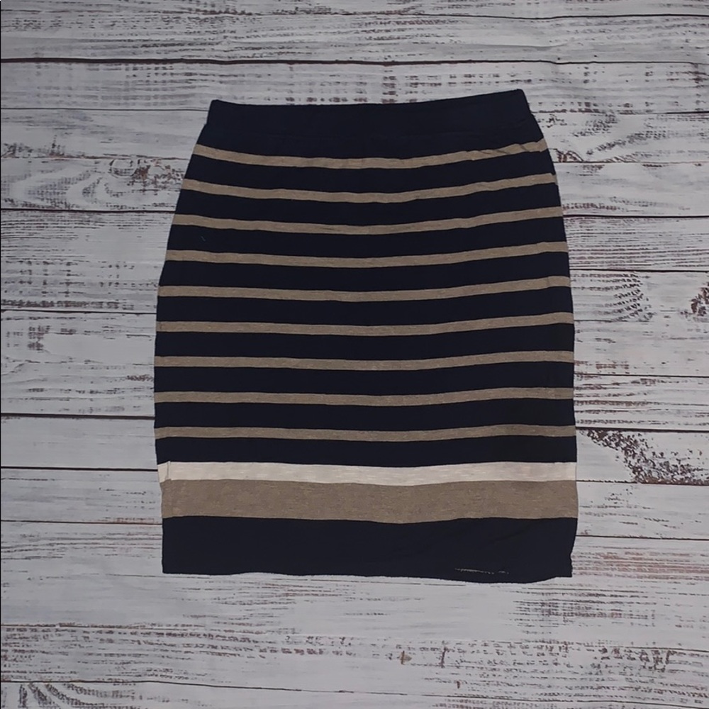 Striped Pencil Skirt